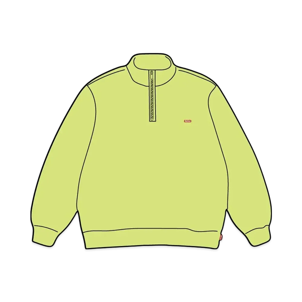 Supreme Small Box Half Zip Pullover (25SS) "Fluorescence Yellow"