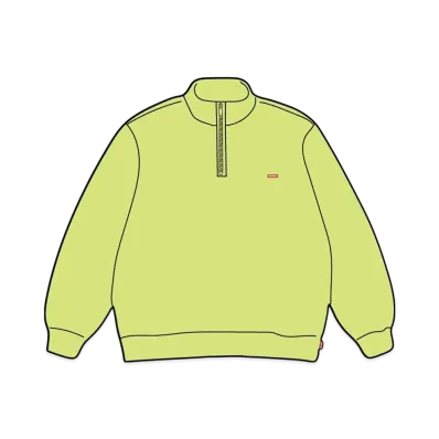 Supreme Small Box Half Zip Pullover (25SS) "Fluorescence Yellow"