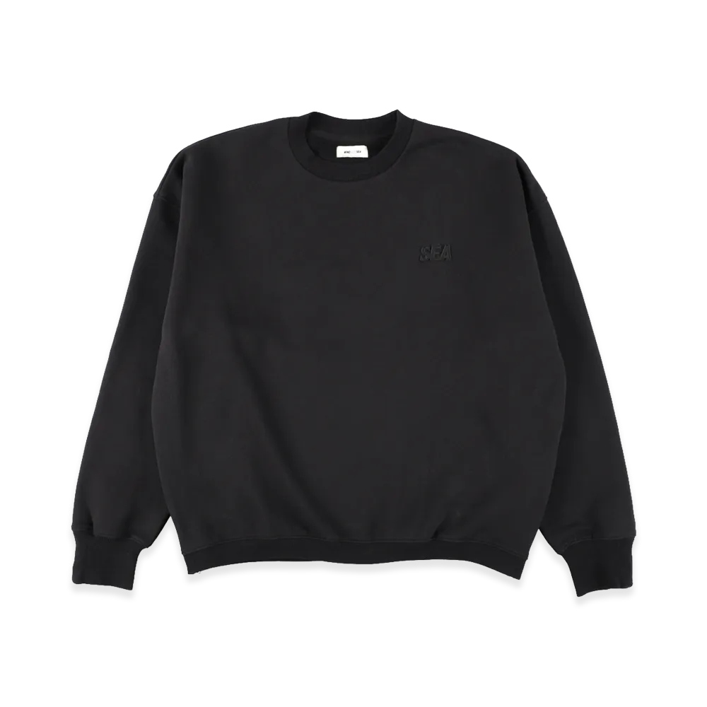WIND AND SEA Cozy Cloud Crew Neck Sweatshirt "Black"