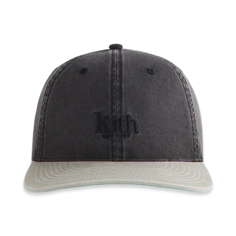 Kith Women's Washed Twill Serif Bay Low Classic Cap "Black"