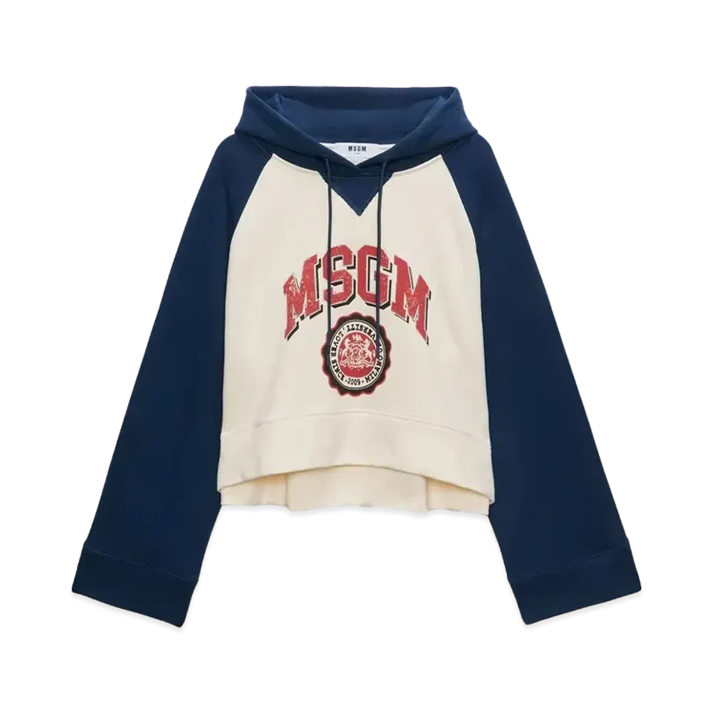 MSGM Jersey College Sweatshirt "White"
