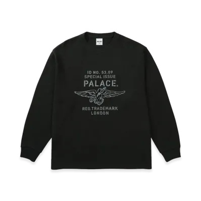 PALACE Dove Stamp Waffle Longsleeve "Black"