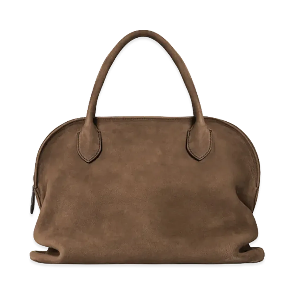 The Row Women's Agnes 12 Leather Bag "Nuez"