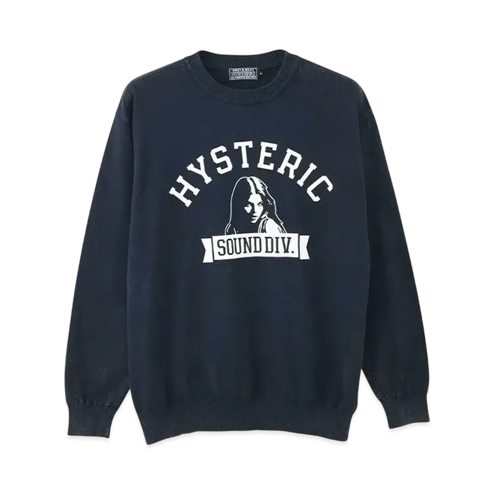 HYSTERIC GLAMOUR Sound Division Sweater "Black"