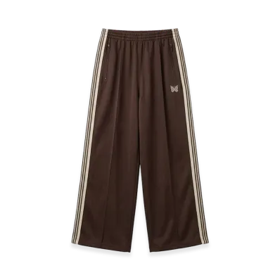 NEEDLES x STUDIOUS H.D. Track Pant - Poly Smooth "Brown"
