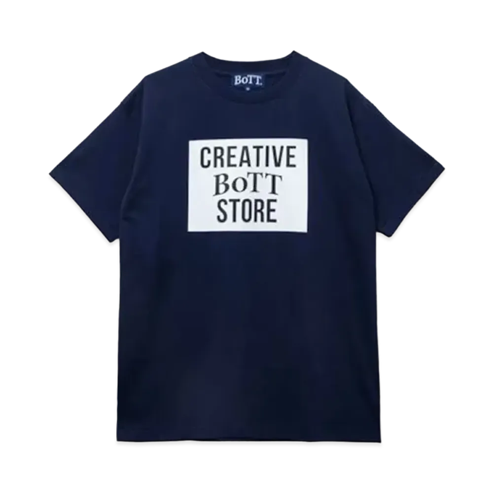 creative drug store Square Logo S/S Tee "Navy"