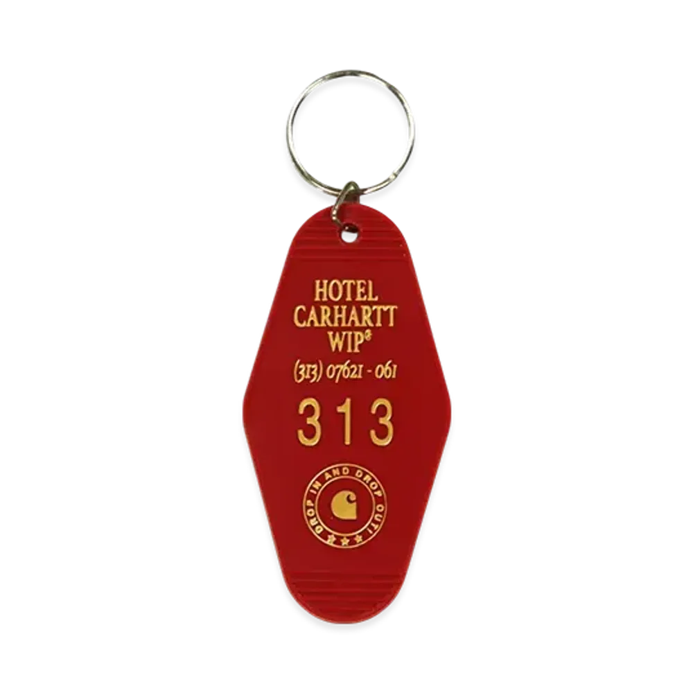 Carhartt WIP Hotel Keys Keychain "Scarlet/Winter Spice"