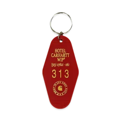 Carhartt WIP Hotel Keys Keychain "Scarlet/Winter Spice"