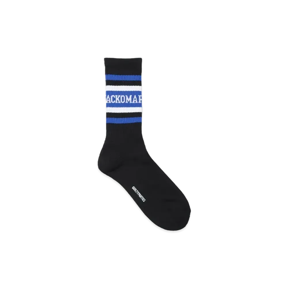 WACKO MARIA Logo Jacquard Socks "Blue"