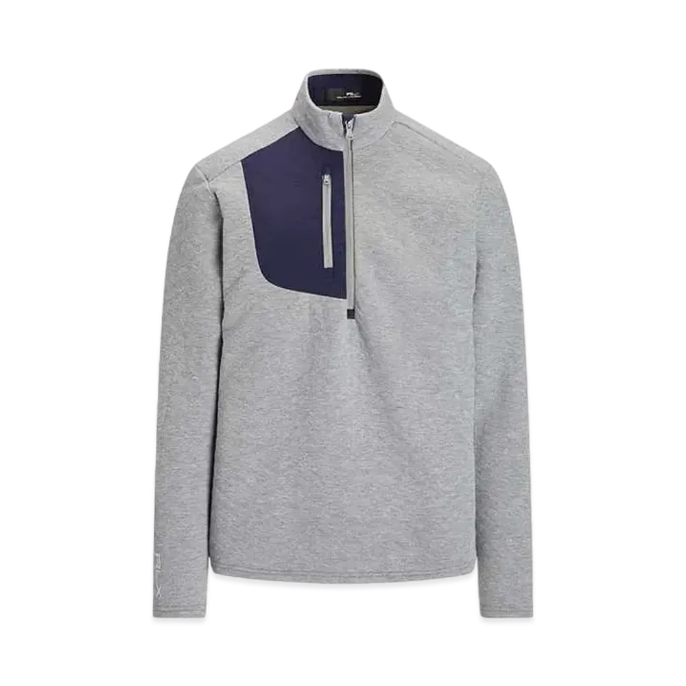 Polo Ralph Lauren Quilted Double Knit Pullover "Gray"