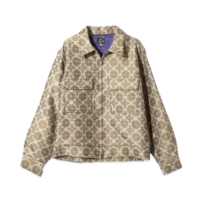Needles Sport Jacket W/PE Ornament JQ "Beige"