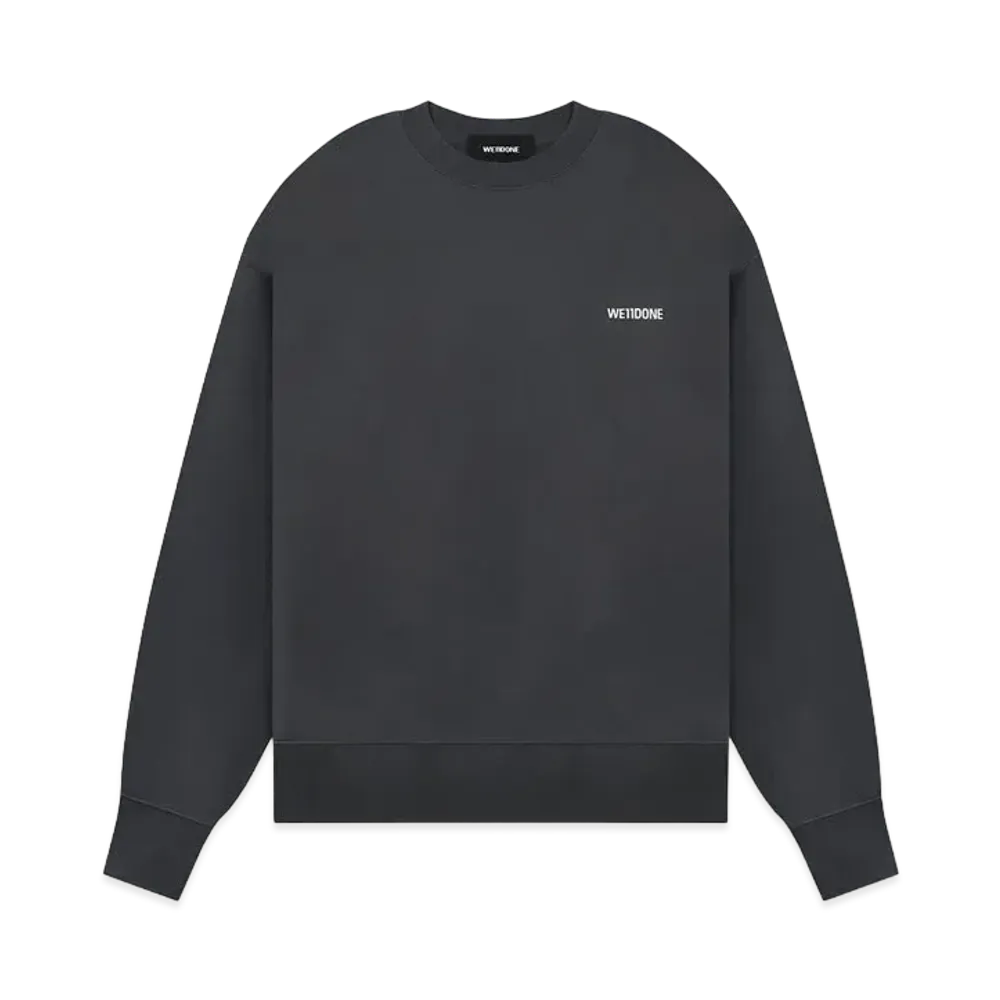 WE11DONE Mini Logo Sweatshirt "Charcoal"