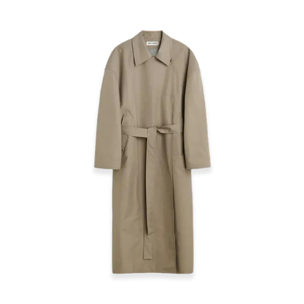 OUR LEGACY Women's Court Coat "Doubleganger Beige Mel Nylon"