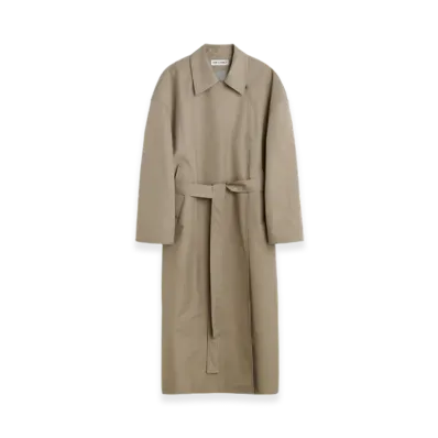 OUR LEGACY Women's Court Coat "Doubleganger Beige Mel Nylon"