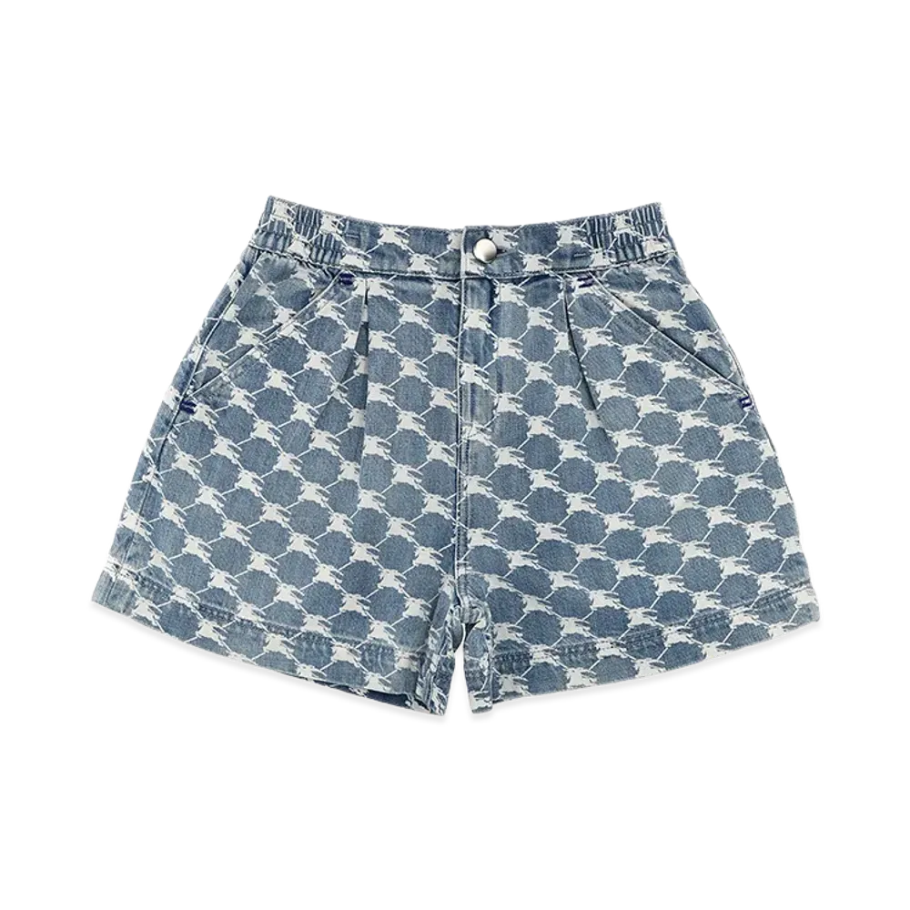 Burberry Kids Nicoletta Bermuda Shorts "Light Blue"