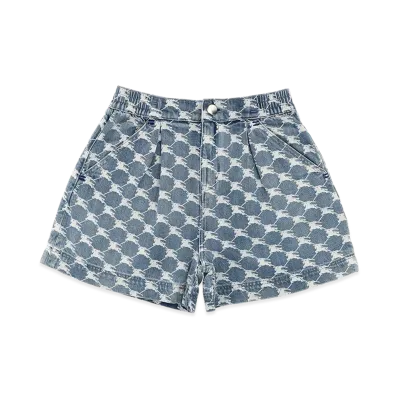 Burberry Kids Nicoletta Bermuda Shorts "Light Blue"