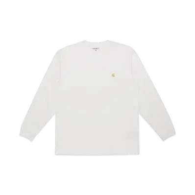 Carhartt WIP L/S Chase T-Shirt "White Gold"