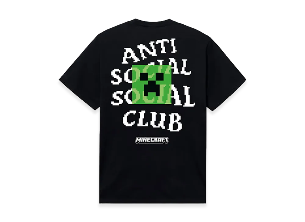 ANTI SOCIAL SOCIAL CLUB x Minecraft Creeper Head Logo Tee "Black"