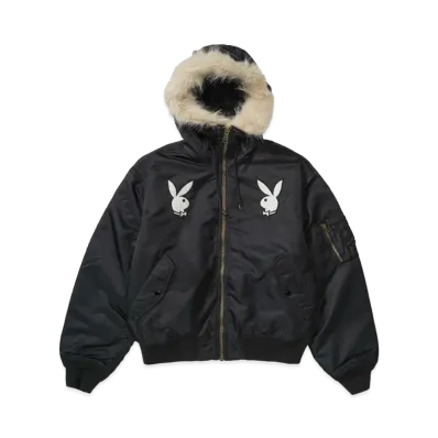 Supreme x Playboy Hooded MA-1 "Black"