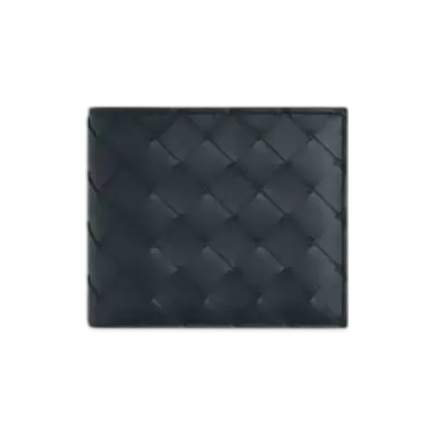 Bottega Veneta Intrecciato Bi-Fold Wallet With Coin Purse "Shadow/Olive Oil"