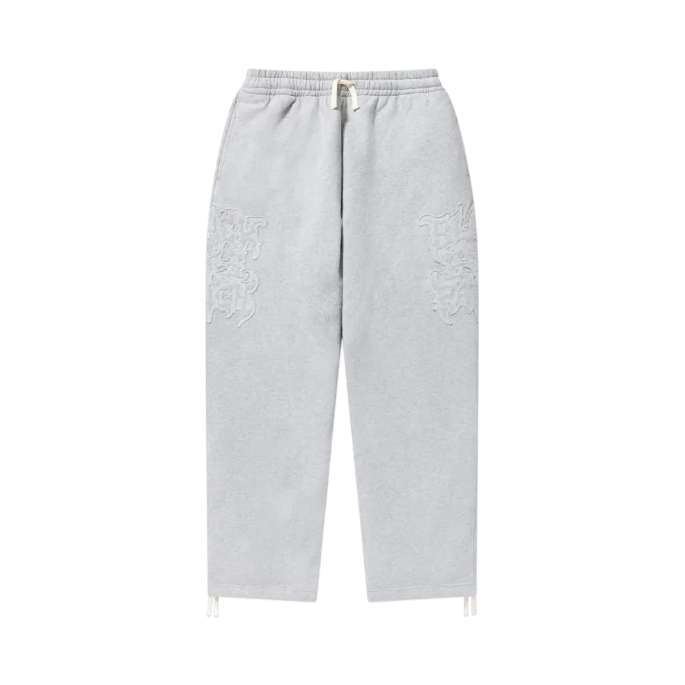 BlackEyePatch Metal Logo Fabric-Stitched Sweat Pants Heather "Grey"