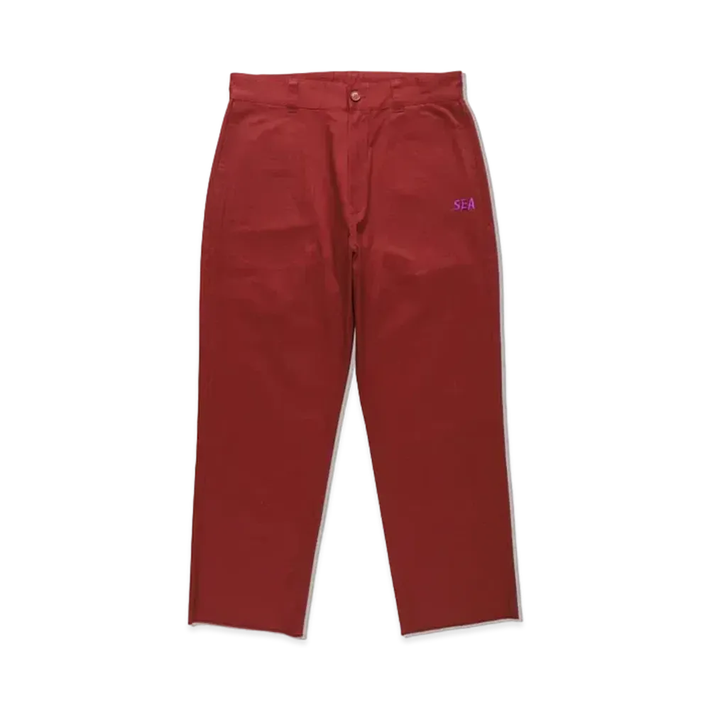 WIND AND SEA SCS CHINO PANTS "Bordeau"