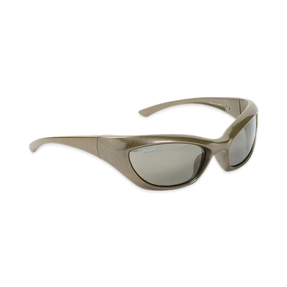 BALENCIAGA Racer Cat Sunglasses "Mud"