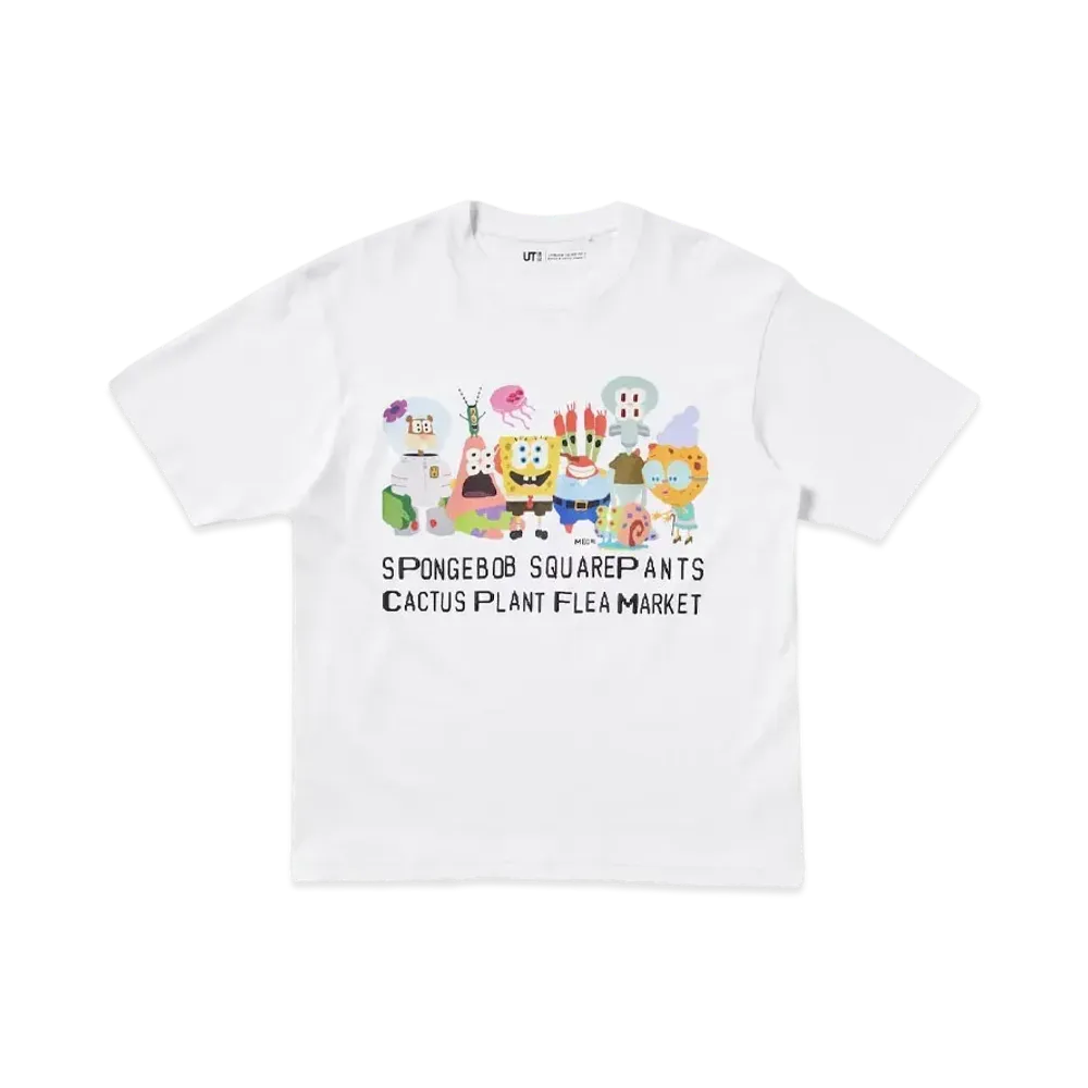 Uniqlo UT x Cactus Plant Flea Market x Sponge Bob Oversized T-shirt "White"