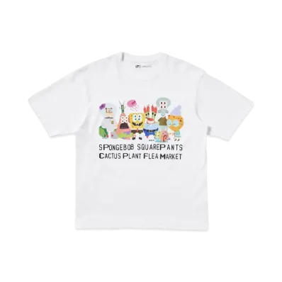 Uniqlo UT x Cactus Plant Flea Market x Sponge Bob Oversized T-shirt "White"