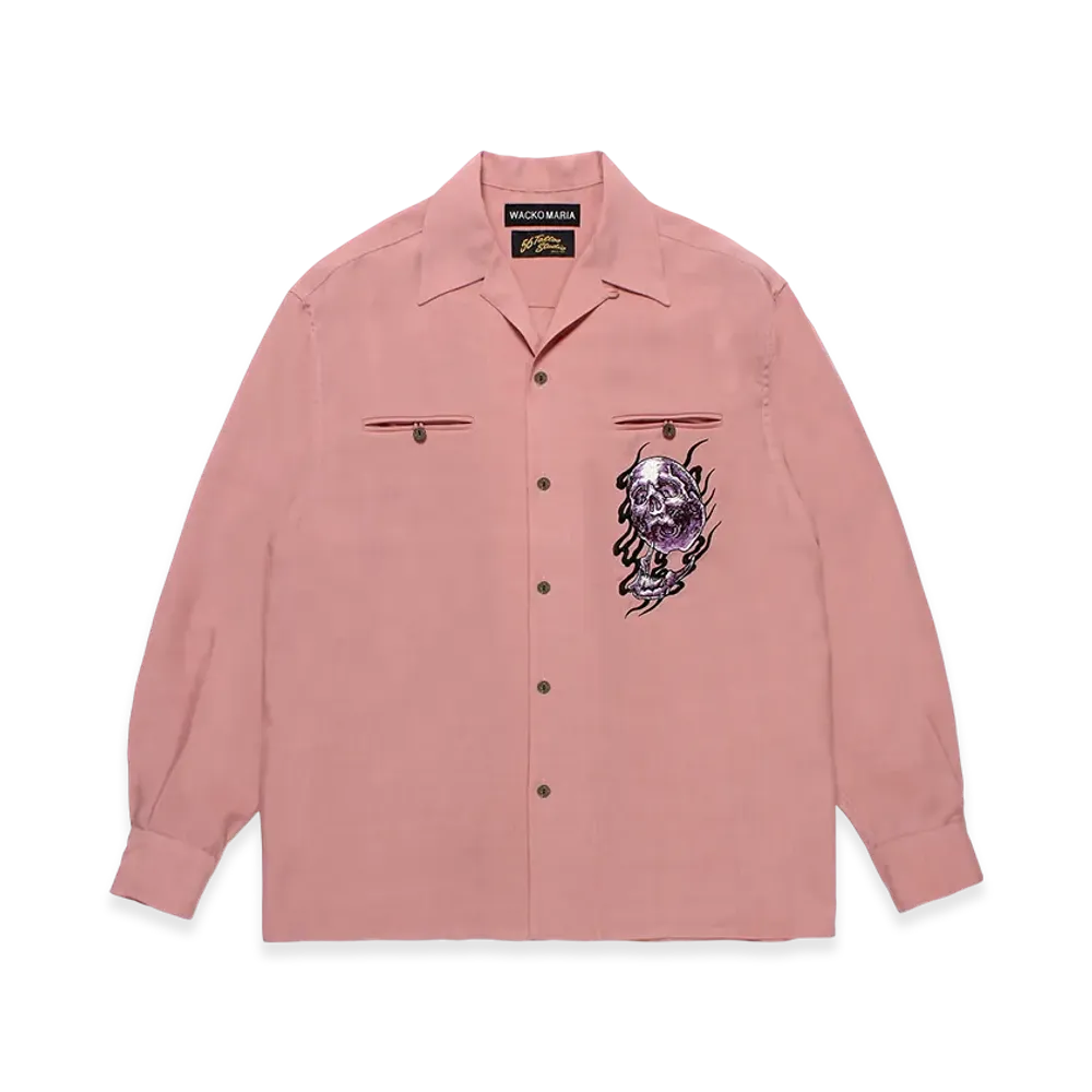 WACKO MARIA x 56 Tattoo Studio/WACKO MARIA 50 'S Open Collar Shirt "Pink"
