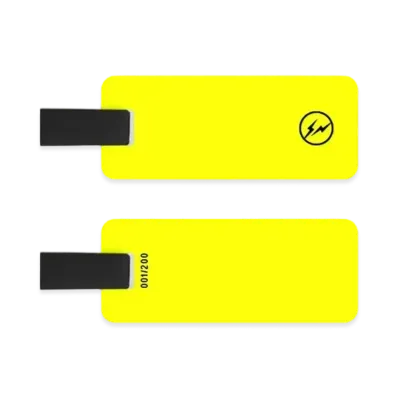 FRAGMENT CUSTOM DOUBLE SIDED Luggage Tag "Neon Yellow"