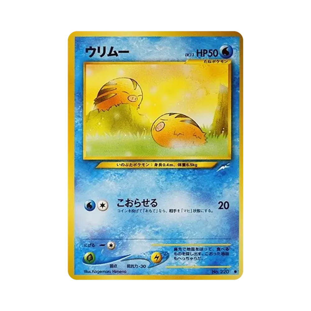 Swinub : Old Back [neo4 No.220](Pokemon Card neo Expansion Pack "Darkness and to Light...")