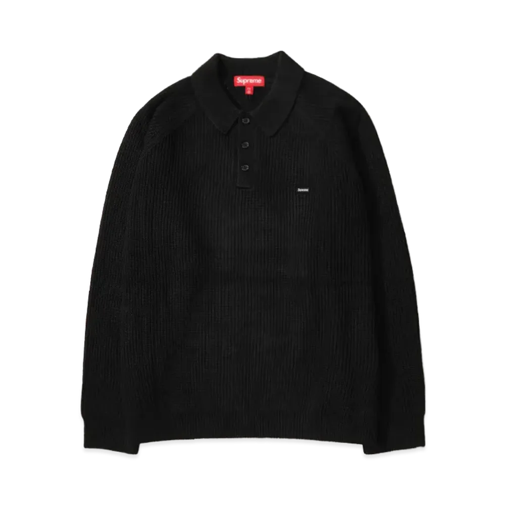 Supreme Small Box Polo Sweater (25FW) "Black"