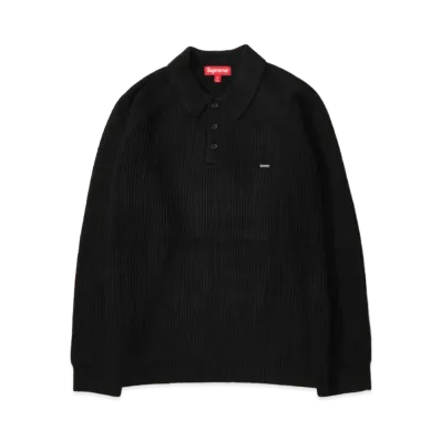 Supreme Small Box Polo Sweater (25FW) "Black"