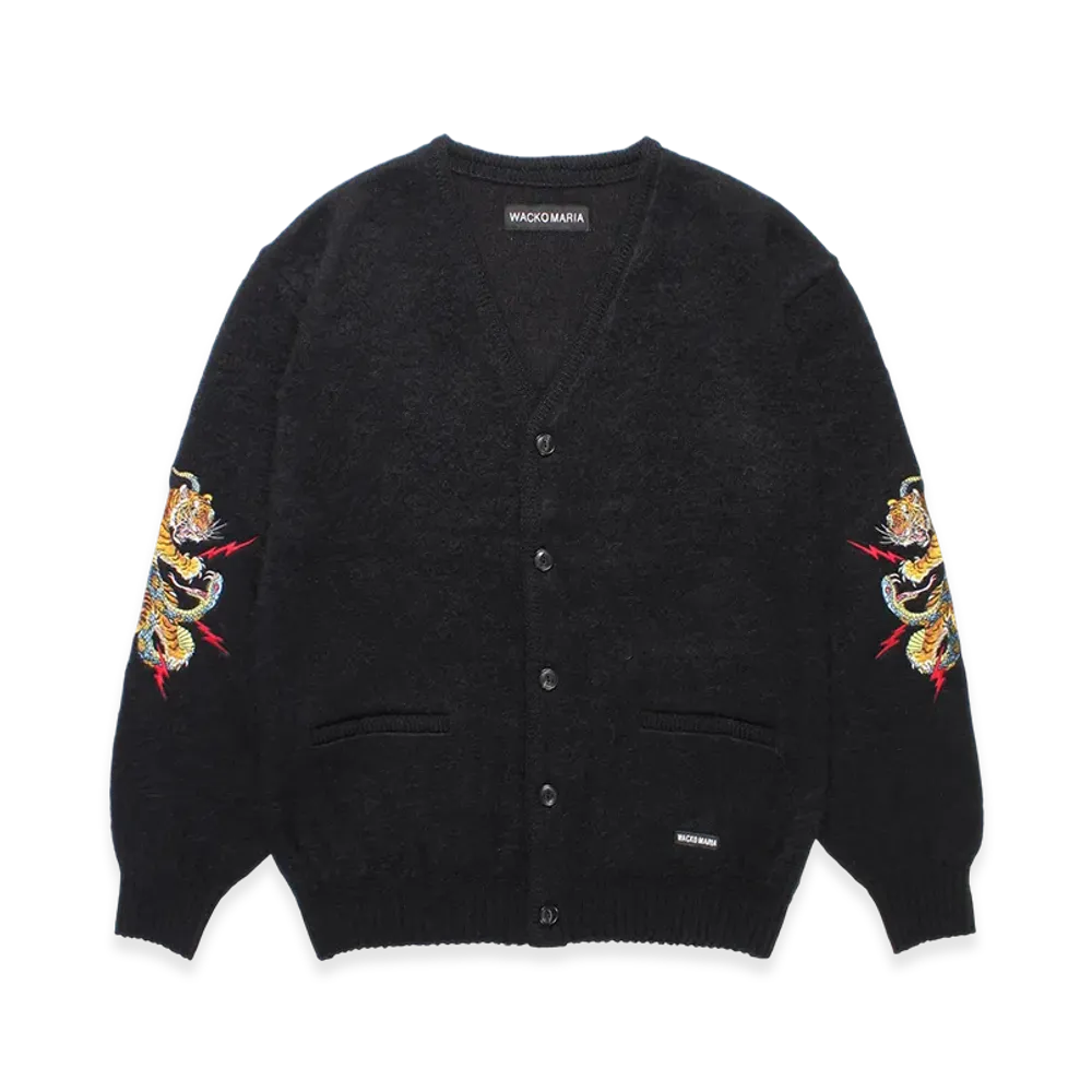 WACKO MARIA x Tim Lehi / Mohair Knit Cardigan "Black"