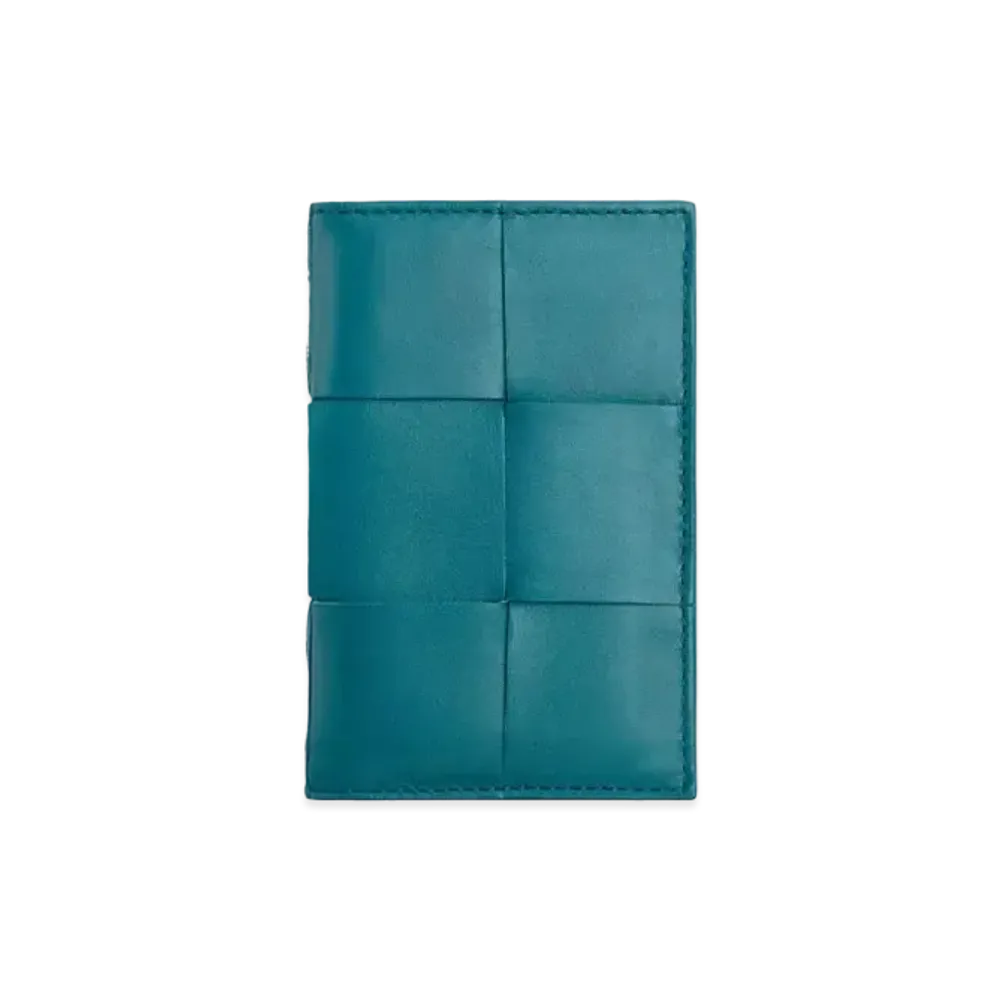 Bottega Veneta Flap Card Holder "Mallard"