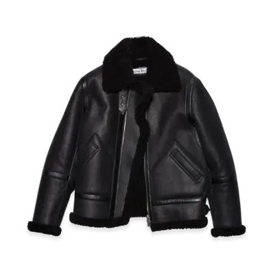 Acne Studios Shearling Aviator Jacket "Black"