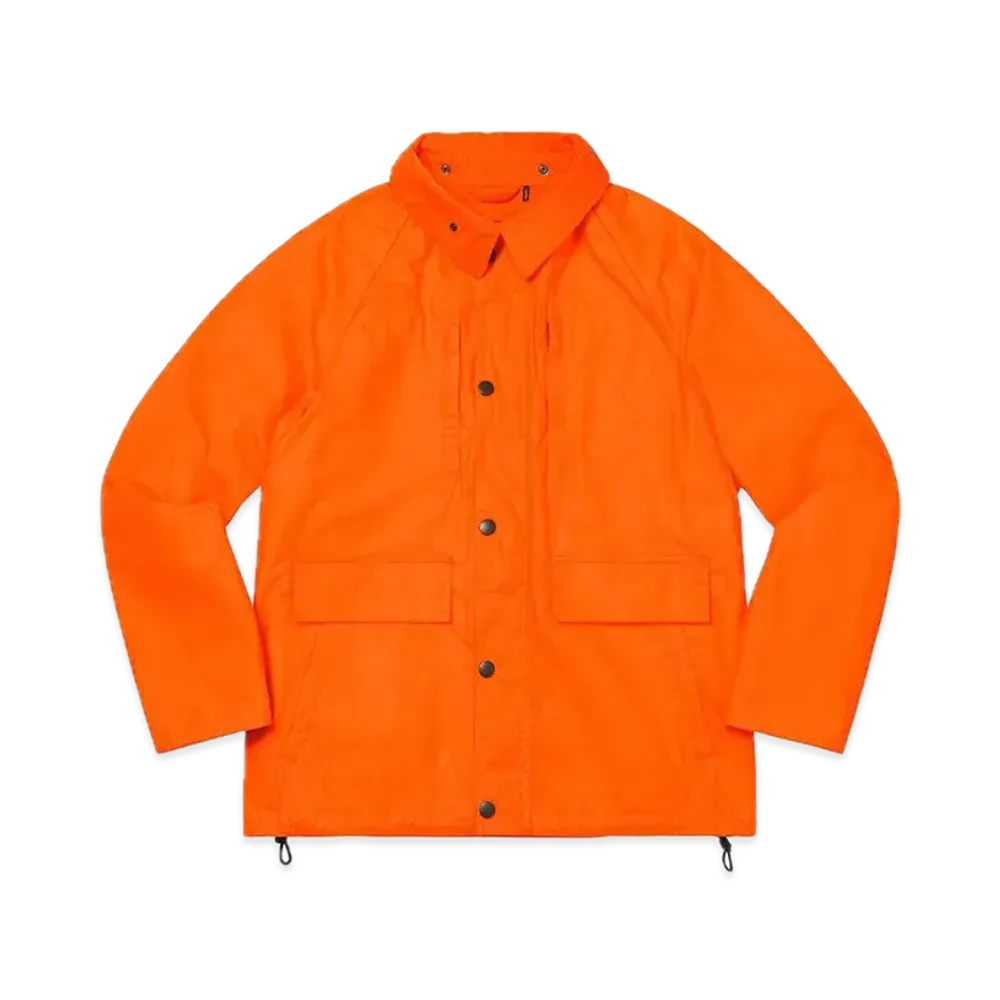 Supreme x Barbour Lightweight Waxed Cotton Field Jacket "Orange"