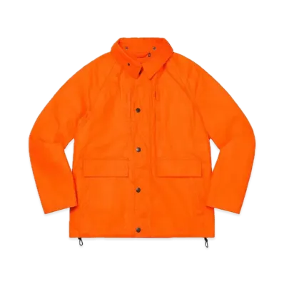 Supreme x Barbour Lightweight Waxed Cotton Field Jacket "Orange"