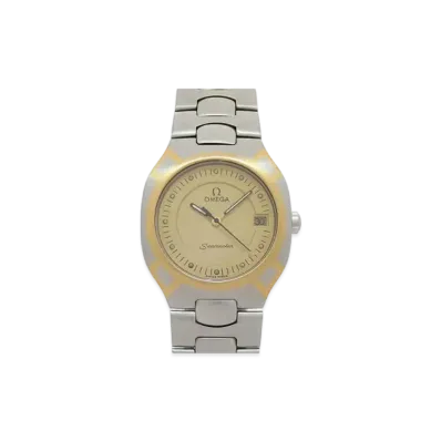 OMEGA Men's Seamaster Polaris Quartz "Stainless Steel/Yellow Gold"