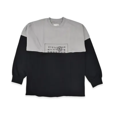 MM6 Maison Margiela Kids' Recut Sweatshirt "Black/Grey"