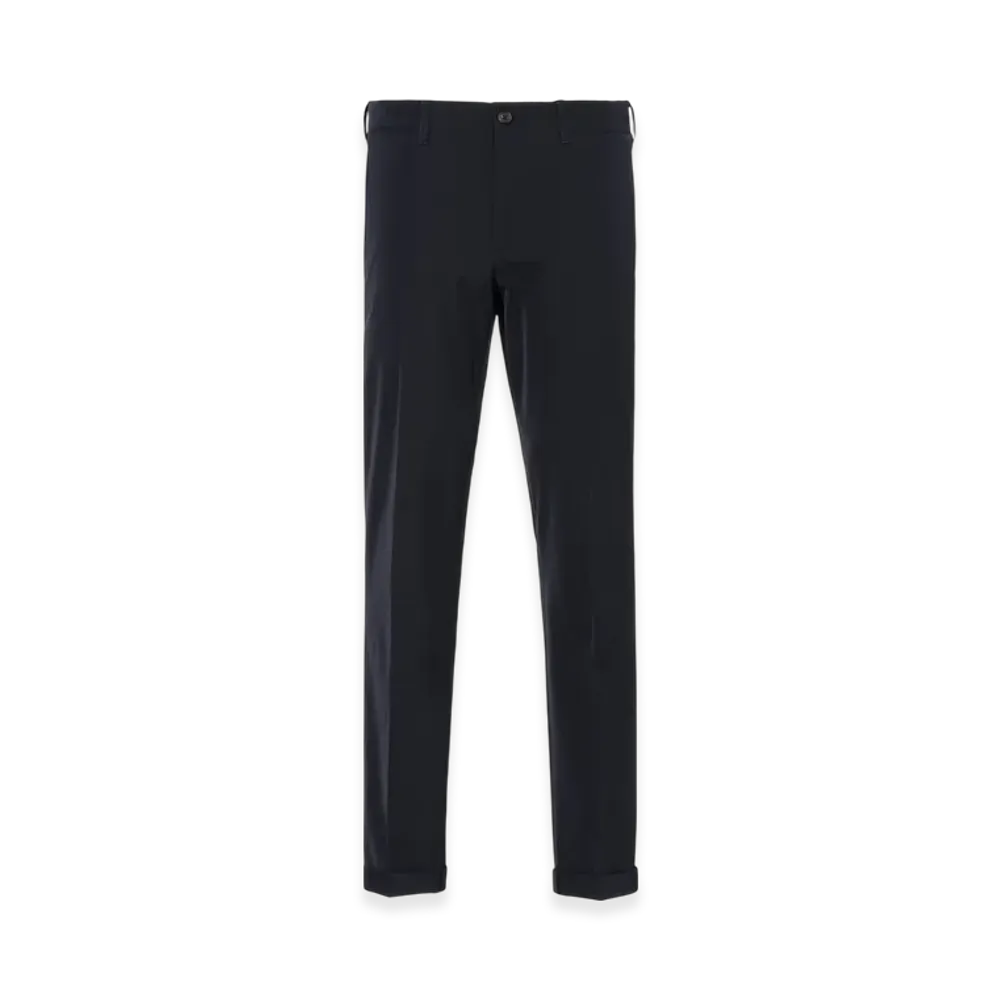 PRADA Light Stretch Techno Fabric Trousers "Navy"