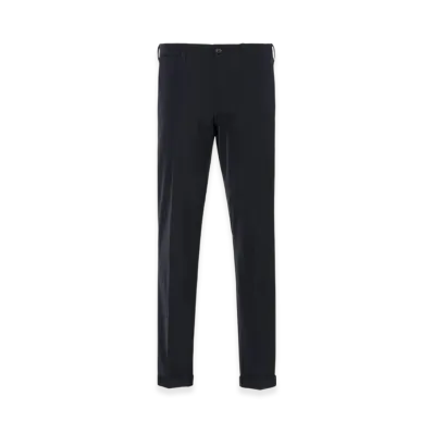 PRADA Light Stretch Techno Fabric Trousers "Navy"