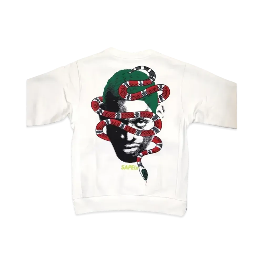 SAPEur Kid's Year of the Snake Crew Neck "White"