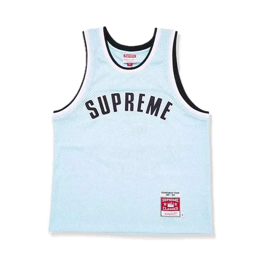 Supreme x Mitchell & Ness Basketball Jersey "Blue"