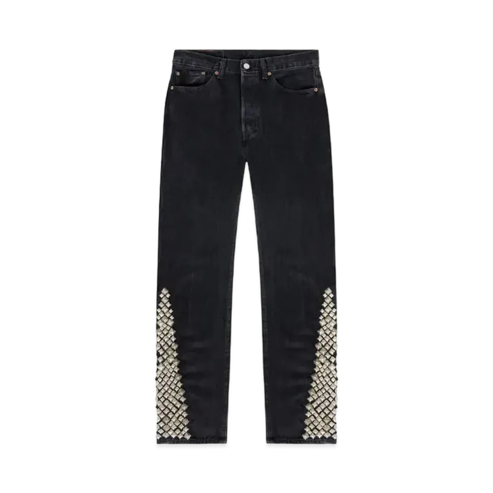 DENIM TEARS x Levi's Rockers Style Studded Jean "Black"