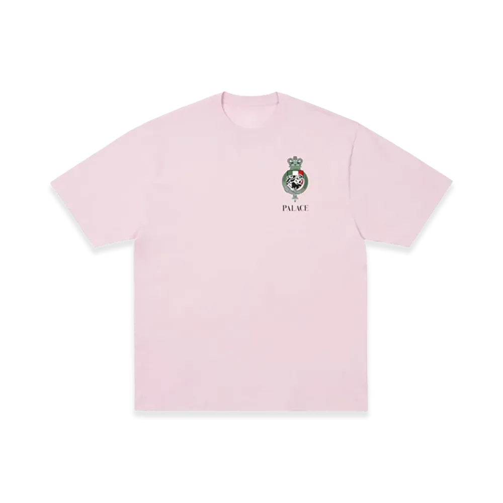 PALACE Heavy Crest T Shirt "Sweet Pink"