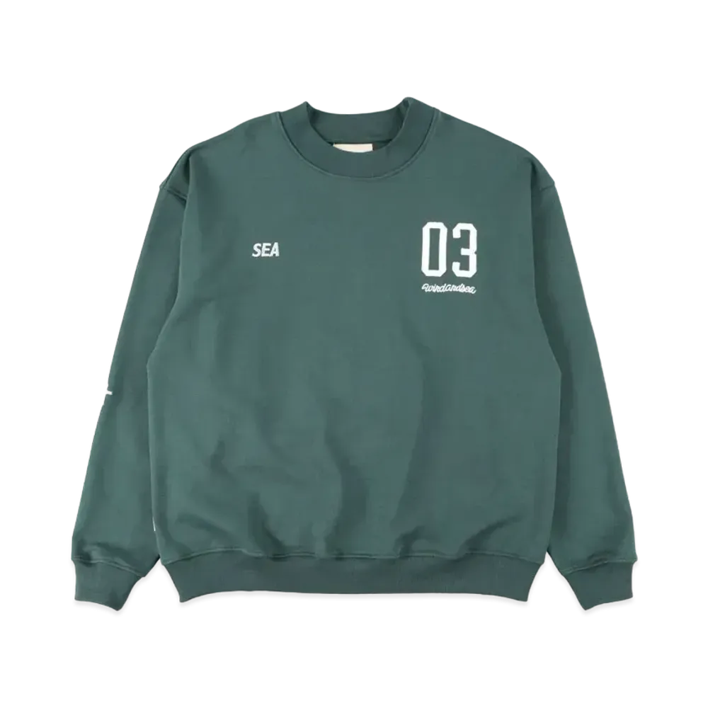 WIND AND SEA (BYT-CROSS) CREW NECK "Green"