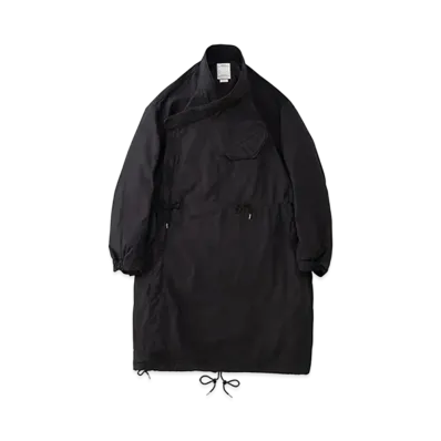 VISVIM CHAMDO FISHTAIL PARKA (C/NY) "Black"