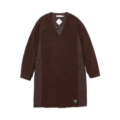 UNDERCOVER x nonnative OZISM Monk Long Coat Poly Fleece Polartec Windpro with Gore-Tex Infinium "Brown"